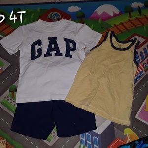 Gap kids shorts and shirt set